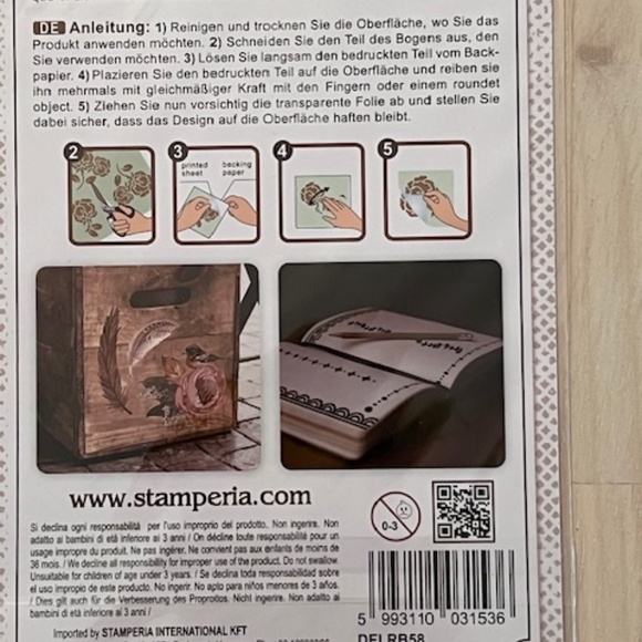 Stamperia Coffee and Chocolate Rub-On Transfers Vintage Coffee Shop Theme - Picture 6 of 7